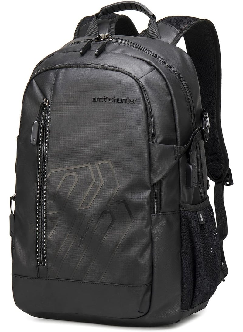 أركتيك هانتر حقيبة ظهر أركتيك هانتر لأجهزة الكمبيوتر المحمولة مقاس 15.6 بوصة مع جيب للأجهزة اللوحية ومنفذ شحن USB. - Image 1